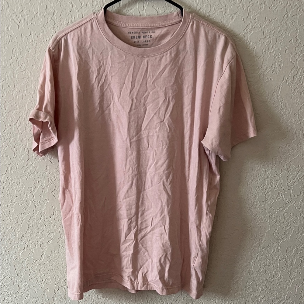 General Pants Co. Light Pink Crew Neck Tee
